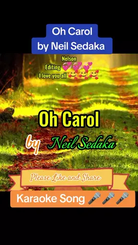 Oh Carol by Neil Sedaka #follow #OFW #duetwithme #karaoke #duet #singing #followers #ofw #videoke 