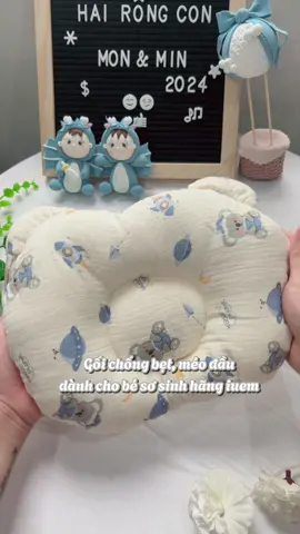 Chiếc gối êm, mềm, thấm hút mồ hôi tốt, hạn chế tình trạng bẹt, méo đầu con các mẹ nên mua nha#iuem #goi #goichongbetdau #goixomuslin 