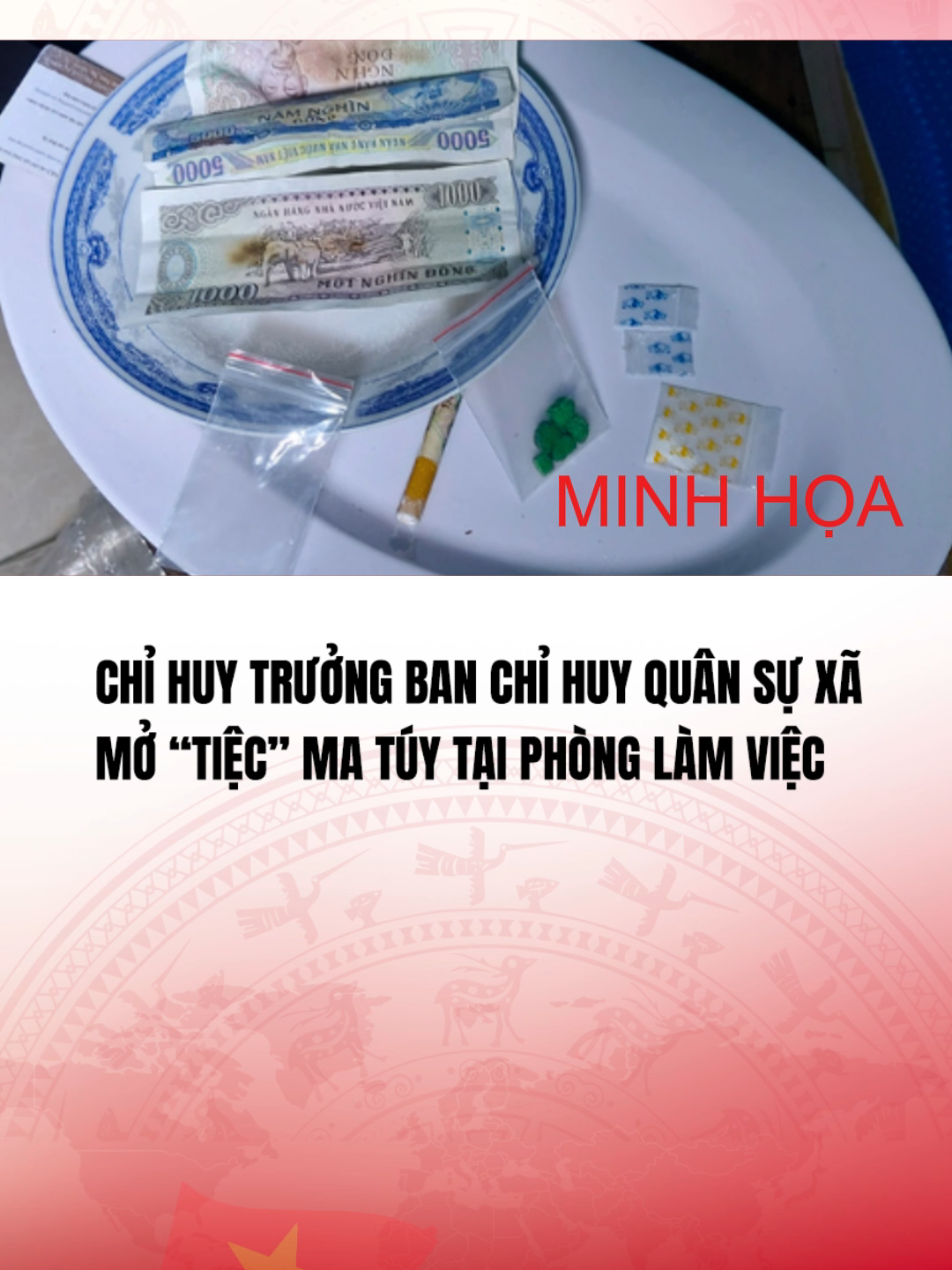 Chỉ huy trưởng Ban Chỉ huy quân sự xã tổ chức sử dụng trái phép chất ma túy tại phòng làm việc#vtvcabtintuc#vtvcab#tiktoknews