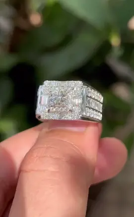 Nhẫn nam vàng trắng gắn kim cương nhân tạo Moissanie đẹp lấp lánh! 💎✨✨  Ib Zalo 0776358743 em tư vấn thêm thông tin sản phẩm ạ! 🥰🥰#xuhuong #diamond #kimcuongmoissanite #nhannam 