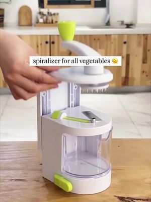 Multi-functional household manual vegetable spiral cutter makes food preparation a breeze!