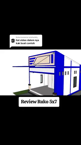 Membalas @tetehsehlly_ #fypシ #rukominimalis #rukosederhana #animasi3D #Home #renovasirumah #viral #trending #fyp #gambarruko5x7 #short #real 