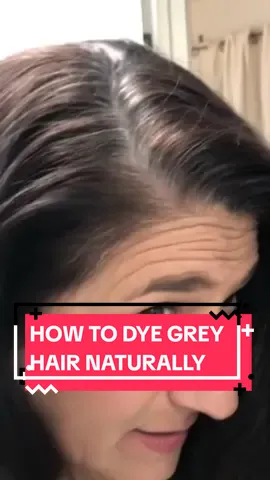 Dye your hair naturally and cover grey hair with this diy homemade hair dye #hair #hairdye #organichairdye #naturalhairdye 