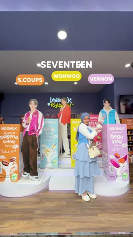 Akhirnya bisa foto bareng S. COUPS, WONWOO, dan VERNON dari SEVENTEEN di Jakarta Fair Kemayoran 2024😱 CARAT buruan dateng ke Booth Indomilkrighthere!! @Indomilk Your Way @Jakarta Fair  #Indomilkrighthere #NgertiKanRasanya