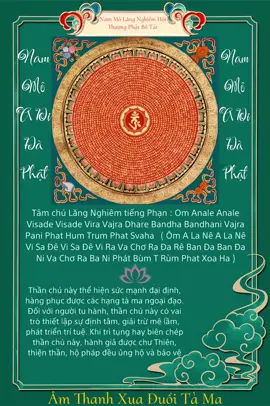 Tâm chú Lăng Nghiêm - Tiếng Phạn - Trừ tà - Phát triển trí tuệ - Định tâm - Oai lực không thể nghĩ bàn.                    #nammoadidaphat #chiasephatphap #phatphapnhiemmau #xuhuong #nammolangnghiemhoithuongphatbotat 