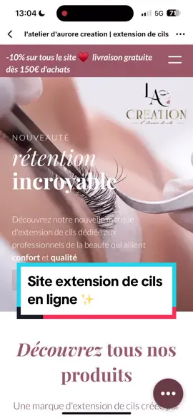 le nouveau site pour toutes les techniciennes de cils 🫶🏼 #techniciennedecils #extensiondecils #cilsdebutante 