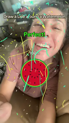 Haha! First try! Im always a freak abojt stuff like this #watermelonchallenge 