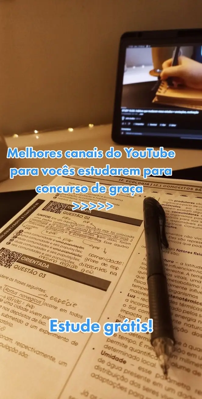 Melhores canais do Youtube lara você estudar de forma gratuita #concursospublicos #concursos #pmal #ppce #carreiraspoliciais #pmse 