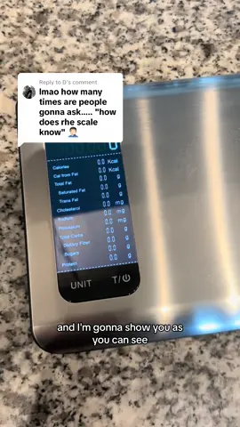 Replying to @D how does this scale know how many calories are in your food? #nutrition #foodscale #gym #Fitness #TikTokShop #deal 