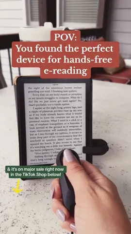 Make reading hands-free with this page turner remote! Works with e-readers, tablets, and phones. Just press the button to flip pages—no more screen tapping. And guess what? It’s on flash sale now in the TikTok shop! #PageTurnerRemote #PageTurnerRemoteReview #EReaderPageTurner #kindlegirlie #kindleremote #tiktokshopfinds #tiktokmademebuyit 