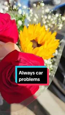 A year ago memory. Having car issues my man goes to check my car at my job and took me flowers ❤ To this day that car still giving me issues but thats a whole other video 😭 #carproblems 