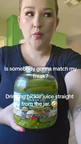 My husband literally calls me sick for this 🤣 also don't worry him and my son don't like pickles so I have the jar to myself. 😋 #pregnancy #pregnant #funny #relatable #matchmyfreak #pickle #picklejuice #picklelovers🥒 