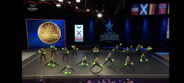ICU Europeans 2024 - Senior Pom Team - Champion Dance and Cheer Black Scotland - prelims #icueuropeans2024 #performancecheer #pomteam 