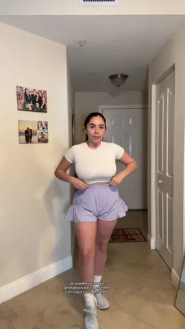GRWM to go run. Love this short. Sooo comfy and cute. 🤍 @Blooming Jelly US  #fyp #bmjl #jellywood_ #bloomingjelly #Running #runningshorts #foryoupage 