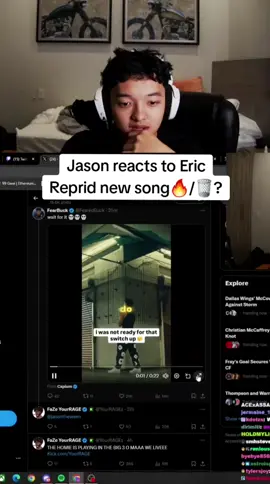Jason reacts to Eric Reprid new song. Is it 🔥 or 🗑? @Jason😅  #jasontheween #jason #faze #fyp #viral #streamer #twitch 