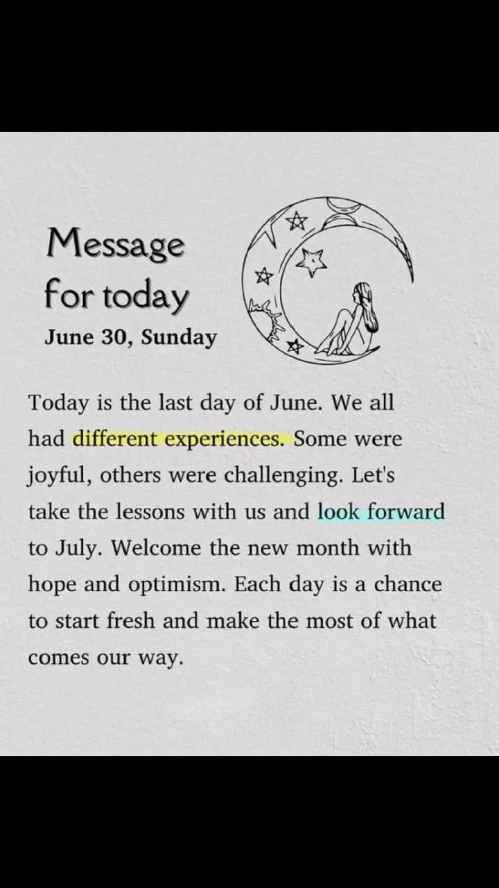 June's Final Day