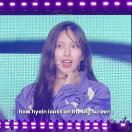 hyein on the big screen drives everyone CRAZYY 😩 #newjeans #hyein #foryou #fypシ