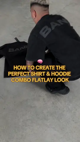How to creat the best hoodie & shirt combi flatlay for your brand 🧠 #flatlayphotograpy #fyp #fashion #clothingbrand 