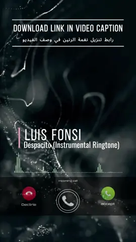 RINGTONE NAME (اسم نغمة الرنين): Luis Fonsi - Despacito (Instrumental Ringtone) DOWNLOAD LINK (رابط تنزيل النغمة):⬇️ https://drive.google.com/file/d/1at51K-LJL8pamQP0yG6yXtG57JboyTAn/view?usp=drive_link LIKE & FOLLOW US For More Top Quality Content Ringtones !!🎶 تابعونا للمزيد من النغمات الجميلة و المحتوى العالي الجودة🎶 #ringtone #zedge #instagood #instamusic #instamood #instalike #instadaily #music #musica #sound #message #iphoneonly #samsung #android #ring #viral #tiktok #trend #workout #youtube #abstractart #love #video #tbt #trending #awesome #artist #art #anime #amazing #instagram #reels #anime #phone #best #top #awesome #gym #dance #quotes #wow #explore #edit #explorepage #relatable #tiktokindia #tiktokviral #illu #india #pubgmobile #amor #animeedit #storytime #duet #dance #fypシ゚viral #foryou #fyp #foryoupage #fypage #fypシ #greenscreen #gaming #greenscreenvideo #like #capcut #voiceeffects #viral_video #naruto #motivation