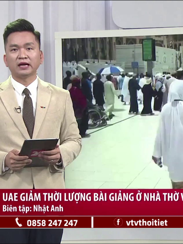 UAE giảm thời lượng bài giảng ở nhà thờ vì nắng nóng | VTVWDB