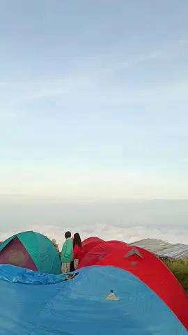 Suasana pagi ini puncak gunung andong🌞 #gunungandong #wisatamagelang #jateng  #andongviapendem #andongviasawit #andong1726mdpl  #sunset #sunrise #pesonaindonesia #fypppp 