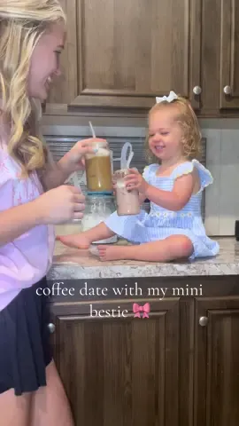 I can’t believe how much she LOVES vlogging our little morning coffee date🥹 all day long yesterday she asked to make another coffee and say “hey besties” 😂😂 #coffeetok #momanddaughter #MomsofTikTok #toddlersoftiktok #fyp #mamabritt #toddlercoffee #blessed #thankful #coffeedate #DailyRoutine #foryou 