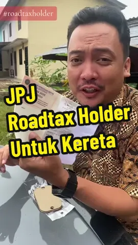 JPJ Roadtax kereta yang comel tu, bila diletakkan pada Roadtax Holder ni, terus auto smart. #roadtax #holder #caraccessories #car #jpj 