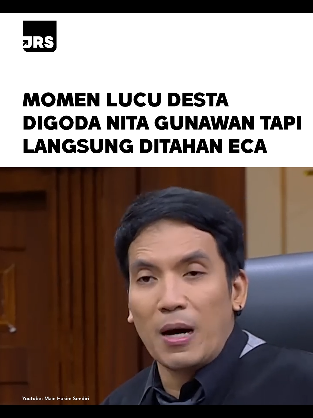 Gak bisa digoda dikit nih Yang Mulia Desta 😂 #jedarehatsejenak #reels #mainhakimsendiri #eca #desta