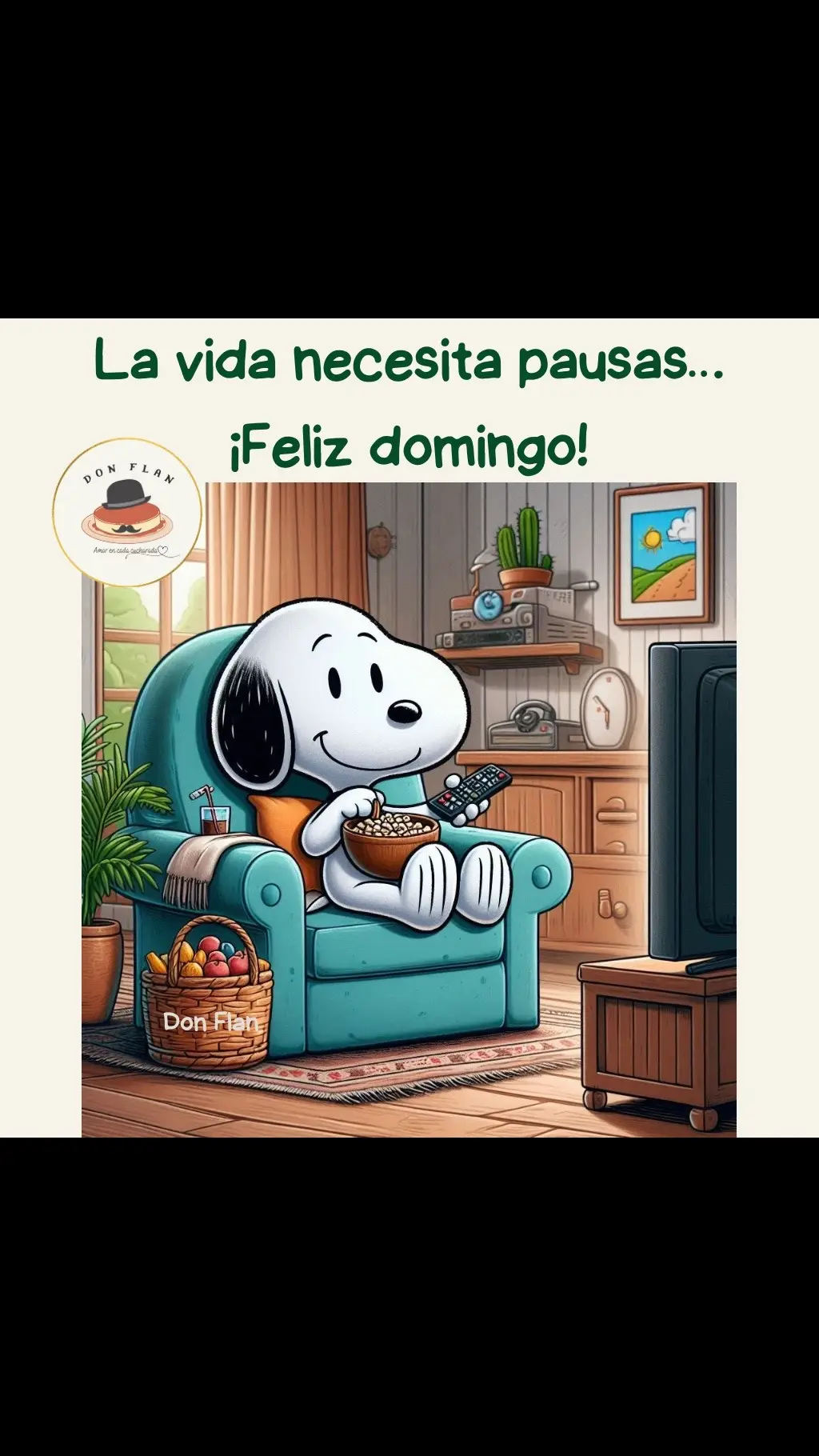 ¡Feliz domingo! #parati #snoopy #domingo #viral #felizdia #donflan #fyp 