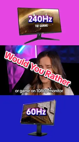 Would You Rather?  #pc #gamingmonitor #pcgaming #4kmonitor #gamingonpc #pctok 