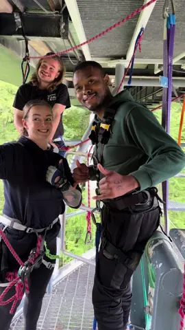 Afterwards he said he might do it again one day😂 #highlandflingbungee #Scotland #adrenaline #Summer 