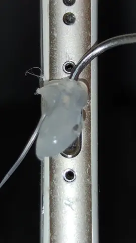 Cleaning iPhone charging Port with hot glue  don't try this at home  #satisfying #cleaning 