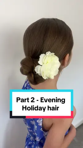 Easy Kids Holiday hairstyle!🌼🐚 #kidshairstyles #holidayhair #holidayhairstyle #easykidshairstyles #ukmums  