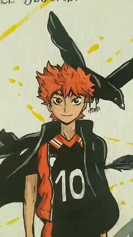 #niroshay pintura em tela do HINATA 🧡✨🏐 #haikyu #haikyuu #shoyohinata #thedumpsterbattle #karasuno #niroshay #haikyuhinata #pinturaemtela #hinata #hinatashoyo 