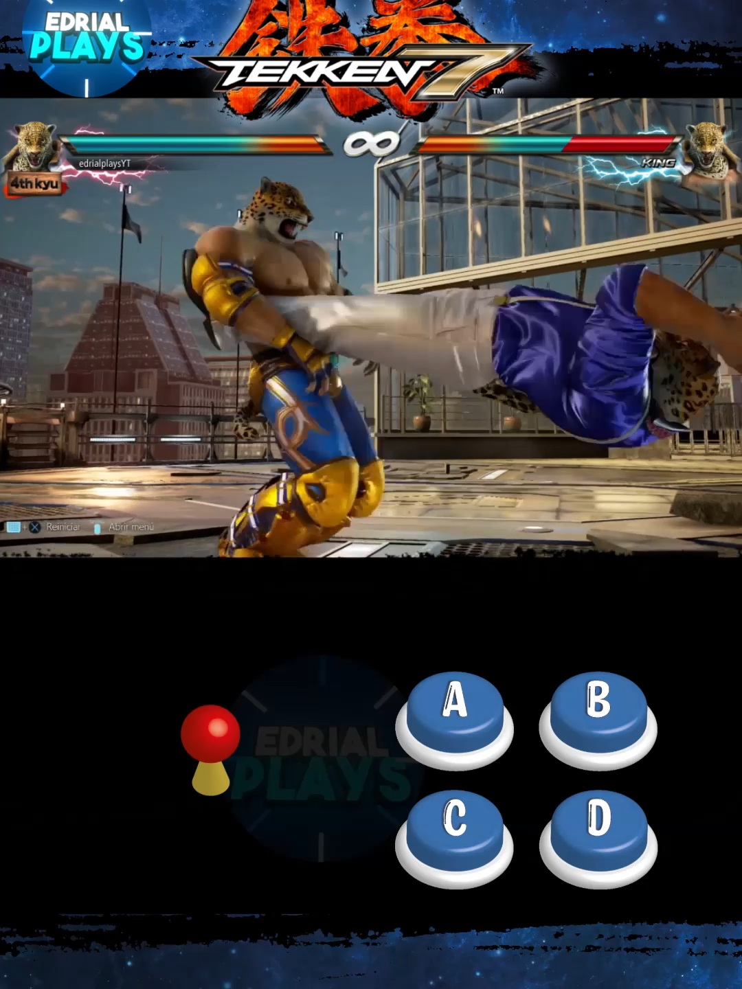 Agarres King Tekken7 2#Tekken #KingTekken #Namco #arcade #TutorialTekken #Tekken7King #tutorial #FightingGames #tekken7 #VideoGameTutorial #GamingTips #TekkenFighter #TekkenGameplay #TekkenSkills #tekkentag #tekken3