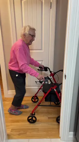 Catch my almost 93 year old Nan riding dirty with her new walker 😂 #funny #new #walker #nan #fyp #foryou 