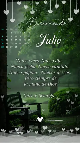 Bienvenido Julio.🙏✨#bienvenido #mes #julio #diostebendiga 