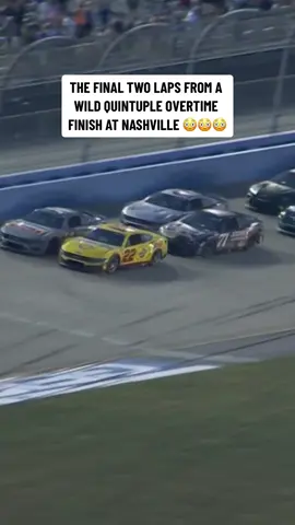 JOEY LOGANO WINS AT NASHVILLE AFTER CRASHES FORCE FIVE OVERTIMES. 😳 #nascar #racing #motorsports #Motorsport #cars #joeylogano 