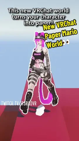 Yo, this new Paper Mario world is so cool! WAIT WHAT-- World name: PaperVRC Prototype by Genixy #vrchat #vrc #vrchatmemes #vrchatcommunity #vrchatfunny 