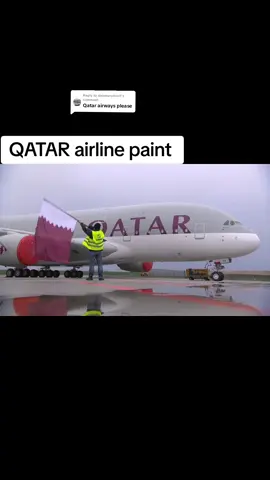Replying to @alexmaryinez1 QATAR airline paint #fypp #fyp #foryouu #Qatar#airline #viral 