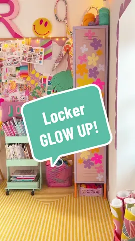 A super fun way to personalise your lockers! 💫  AD @mustardmade  @LOKLiK Europe  #GlowUp #furnituremakeover  #furnitureartist  #colourful  #colourfulhome  #colourfulinteriors  #flowerpower  #homedecor  #homedecorideas 