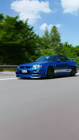 Pure love 💙 R34 GT-R #r34 #GTR #r34gtr #fakesound #notrealexhaust #nismo #nissan #skyline #gtr #r35gtr #gtr34 