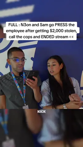 N3on on timing recently. The moment N3on called the cops after what happened. N3on and Sam go PRESS the employee after getting $2,000 stolen. She really paid for her t mobile bill. #n3onclips 