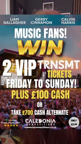 HAPPY MONDAY 😁 its an exciting one for us today! 2 VIP TRNSMT TICKETS GO TONIGHT! Plus £100 spending money OR take the £700 Cash Alternative 💷 Use code: TRNSMT at checkout to get it for £2.50 and the Nintendo switch bundle or £200 Cash instead! #scotlandtiktok #caledoniacompetitions #highlights #foryoupage #SupportSmallBusiness #fyp #glasgowtiktok #trnsmtfestival #trnsmt 