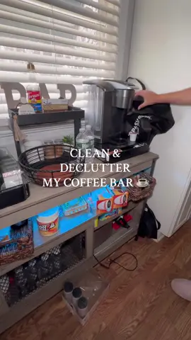 Cleaning one section of my house a day realllly good. Well as good as i can with kiddos😂 #cleaning #declutter #coffeebar #coffee #CleanTok #deepclean #decluttering #kitchencleaning #realistic #asmr 