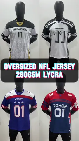Buy 2 get 10% Buy 3 get 15%  ‼️Kain 280gsm Lycra be😍4 Design 4 Size 🤩  #viral #fyp #trending #jerseyviral #jersey #jerseynfl #lycra280gsm #jdt #tfc #malaysia 