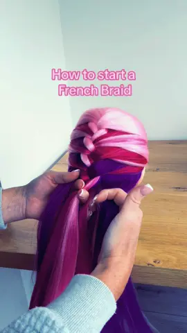 French braid ~ Keep your sections clean 💞 #fyp #foryoupage #braids #cutehairstyles #coolhair #fashion #hairtrends #cutehair #girlshairstyles #girlshair #kidshairstyles #kidshair #hairtutorial #frenchbraid #easyhairstyles 