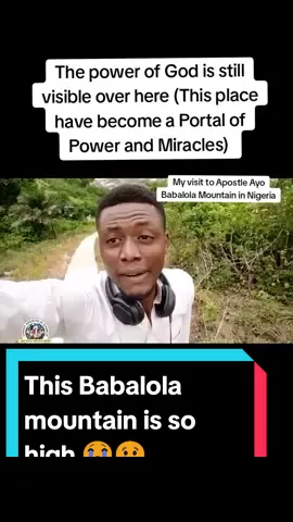 Effon Alaye Mountain top. note; Do not misinterpret the essence of making or uploading this video, no one is worshipping or taking any mortal as God.  There are certain generals ....  #fire #babalola #mountain #sooladele #prophethezekiah #babalolamountain #trending #gospel #babalolawife #cac #christapostolicchurch 