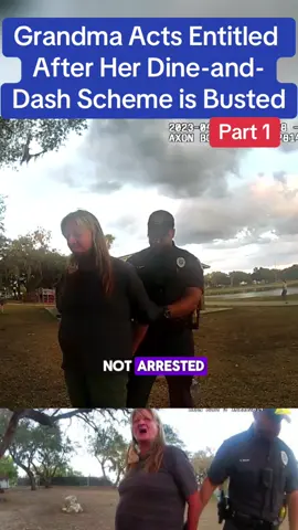 Grandma Acts Entitled After Her Dine-and-Dash Scheme is Busted #cops #police #viral #usa #flyp 