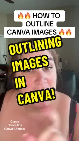 Outlining images in #canva #canvatutorial #canvatips #canvaforbeginners #digitalproductsforbeginners 